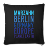 Marzahn Planet Earth - Sofakissen mit Füllung (45 x 45 cm) - black