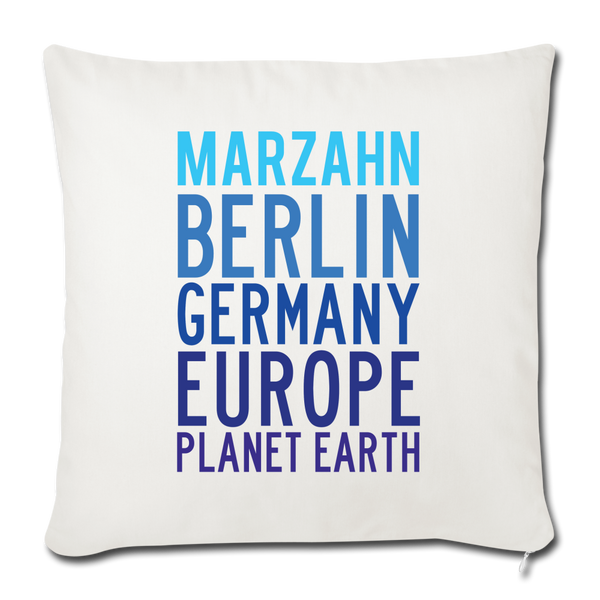 Marzahn Planet Earth - Sofakissen mit Füllung (45 x 45 cm) - natural white