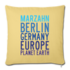 Marzahn Planet Earth - Sofakissen mit Füllung (45 x 45 cm) - washed yellow