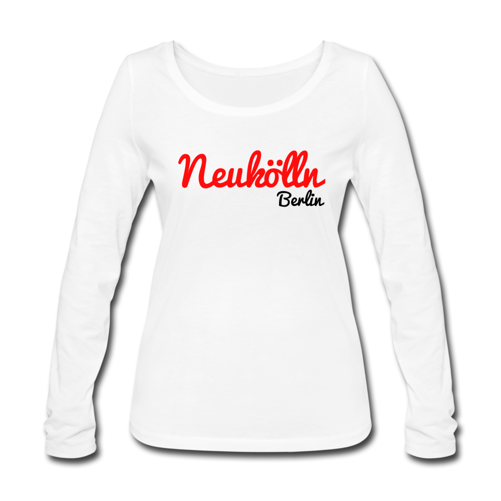 Neukölln Berlin - Frauen Bio Langarmshirt - white