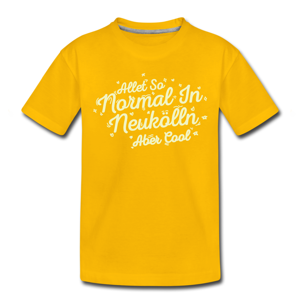 Neukölln is so normal - Kinder Premium T-Shirt - sun yellow