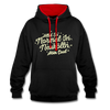 Neukölln is so normal - Kontrast Hoodie - black/red
