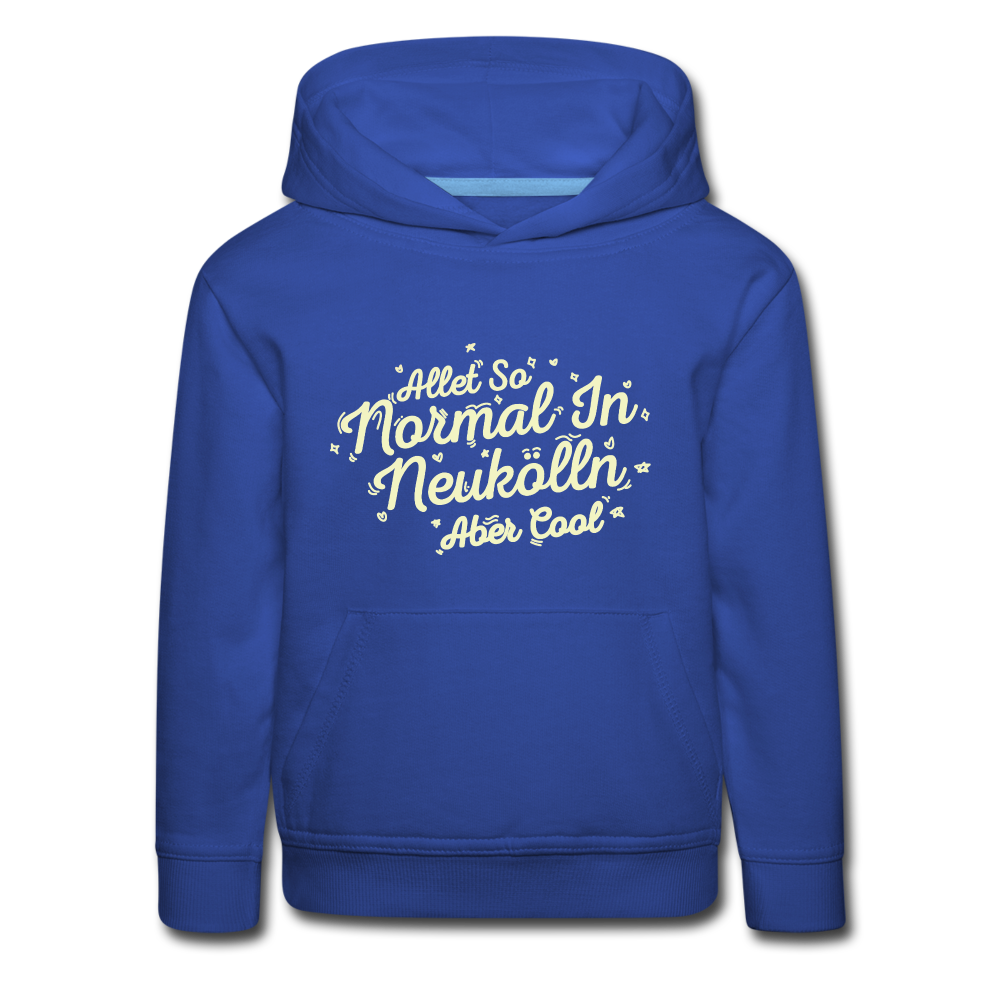 Neukölln is so normal - Kinder Premium Hoodie - royal blue