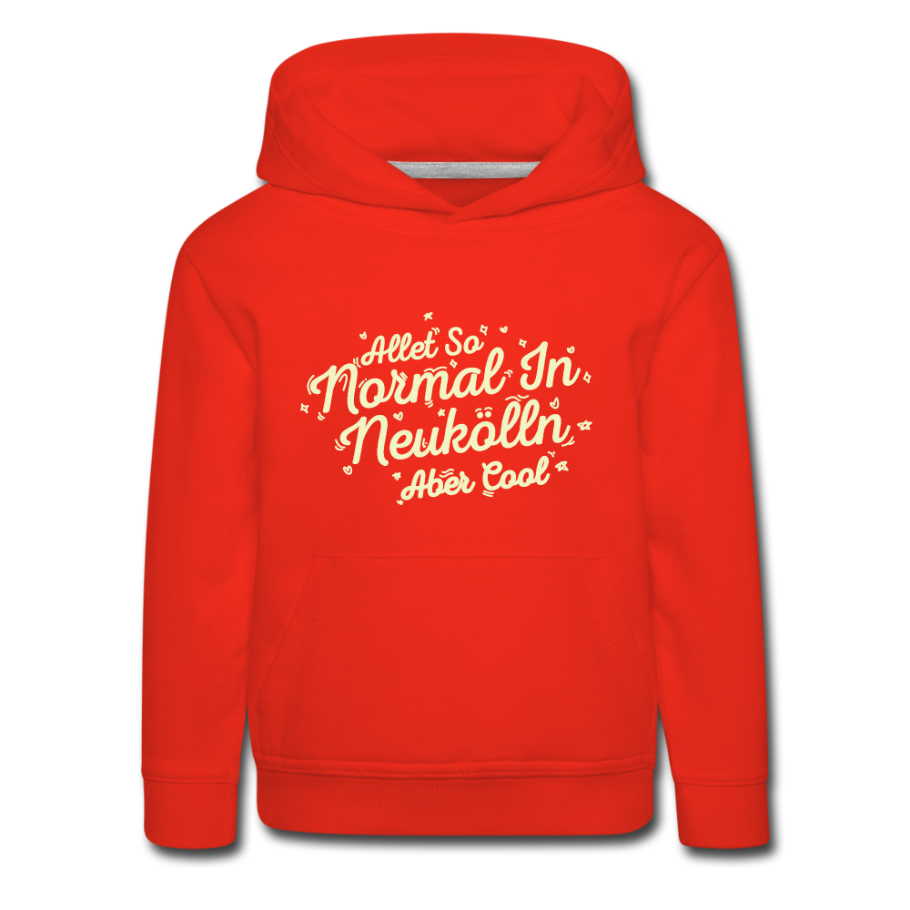 Neukölln is so normal - Kinder Premium Hoodie - red