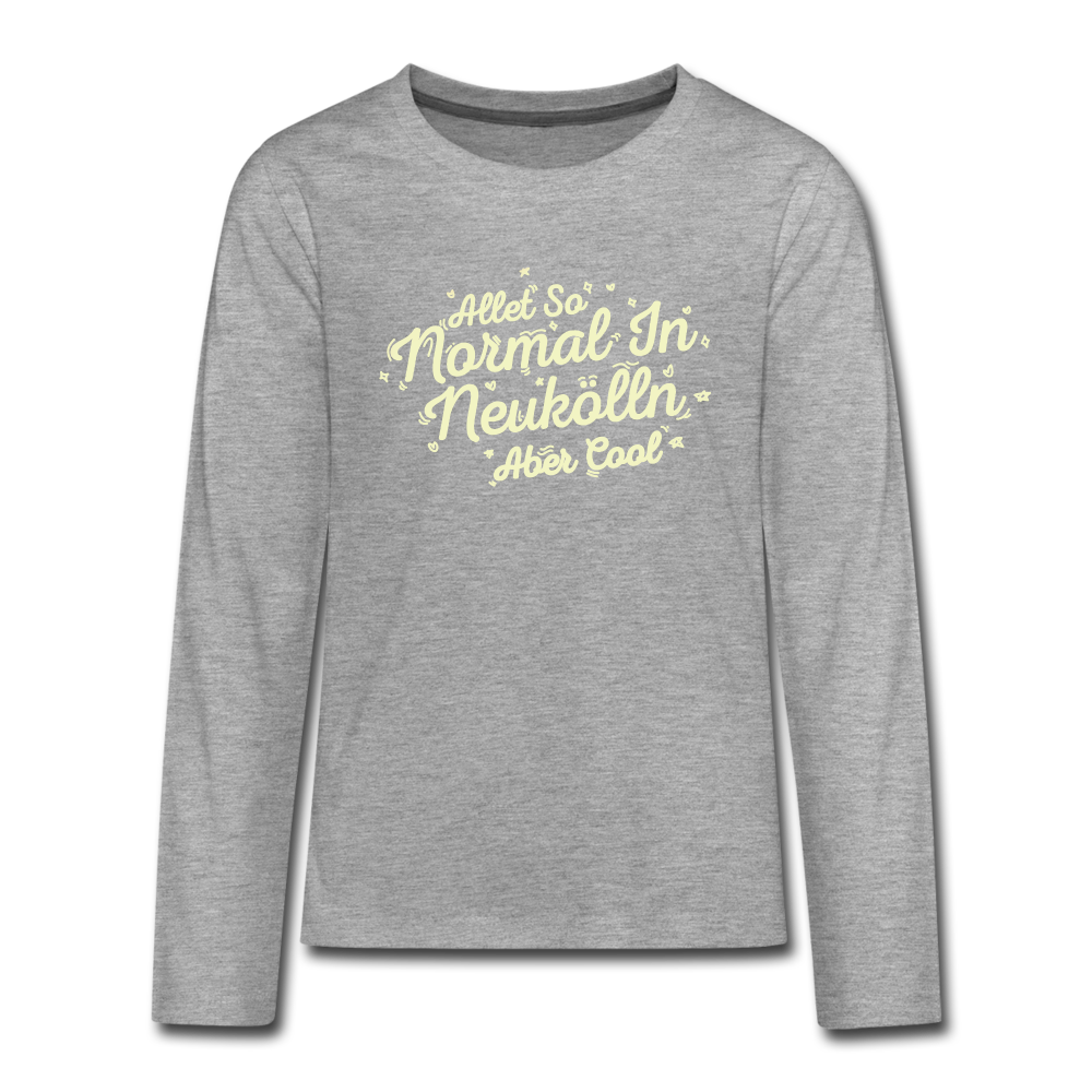 Neukölln is so normal - Teenager Langarmshirt - heather grey