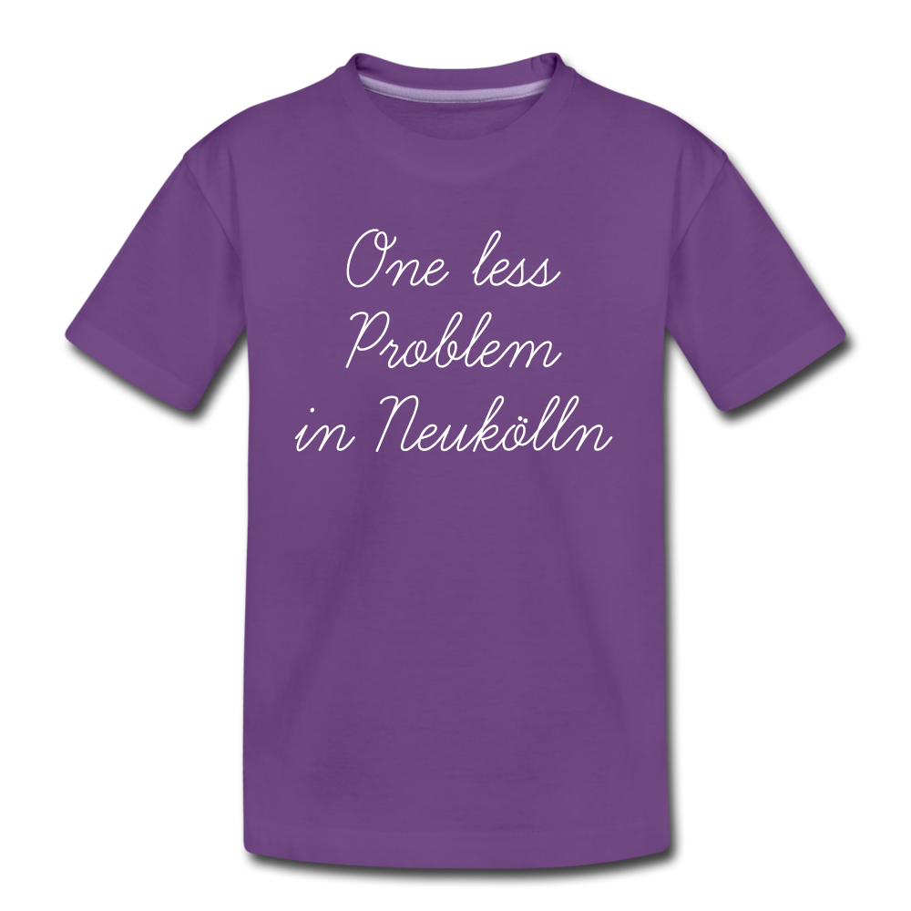 One Less Problem in Neukölln - Teenager Premium T-Shirt - purple