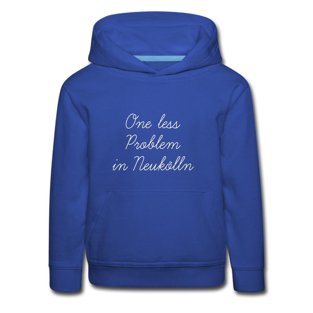 One Less Problem in Neukölln - Kinder Premium Hoodie - royal blue