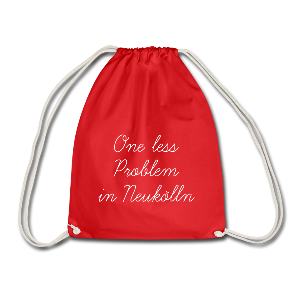 One Less Problem in Neukölln - Turnbeutel - red