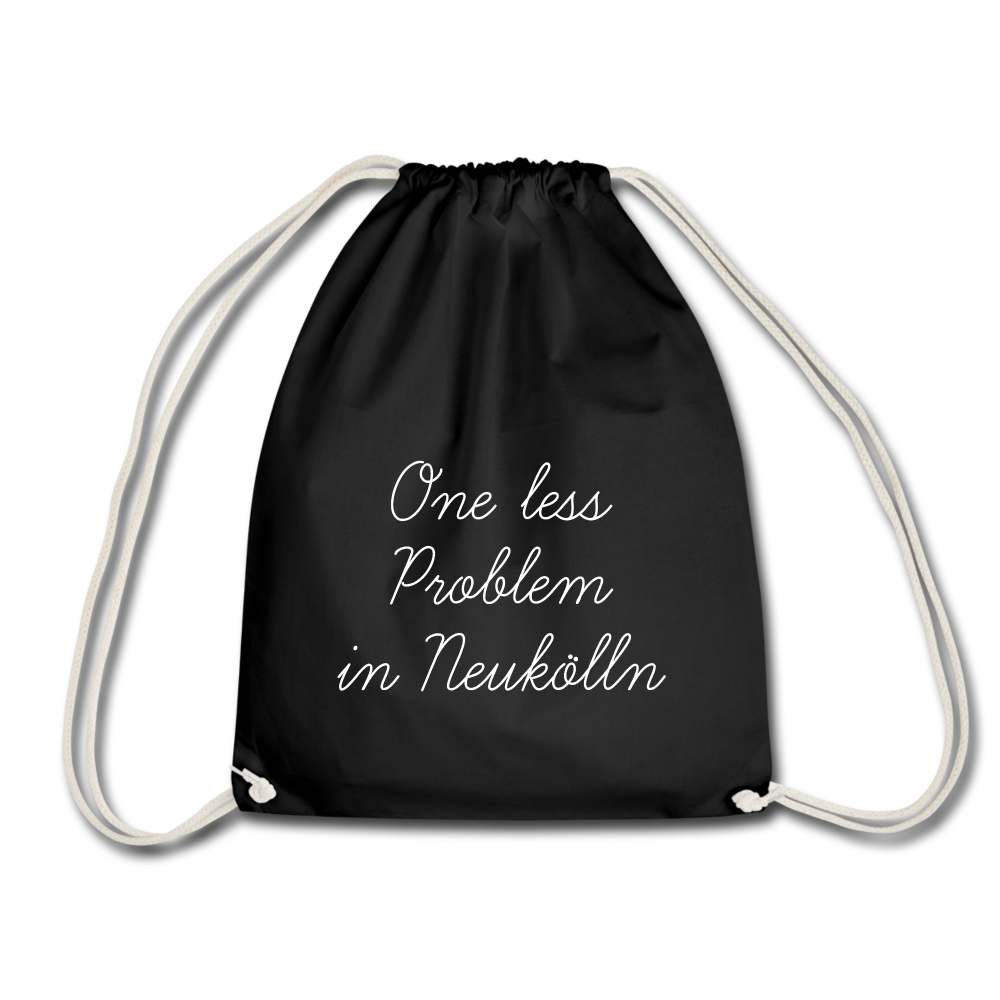 One Less Problem in Neukölln - Turnbeutel - black