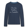 One Less Problem in Neukölln - Teenager Langarmshirt - navy