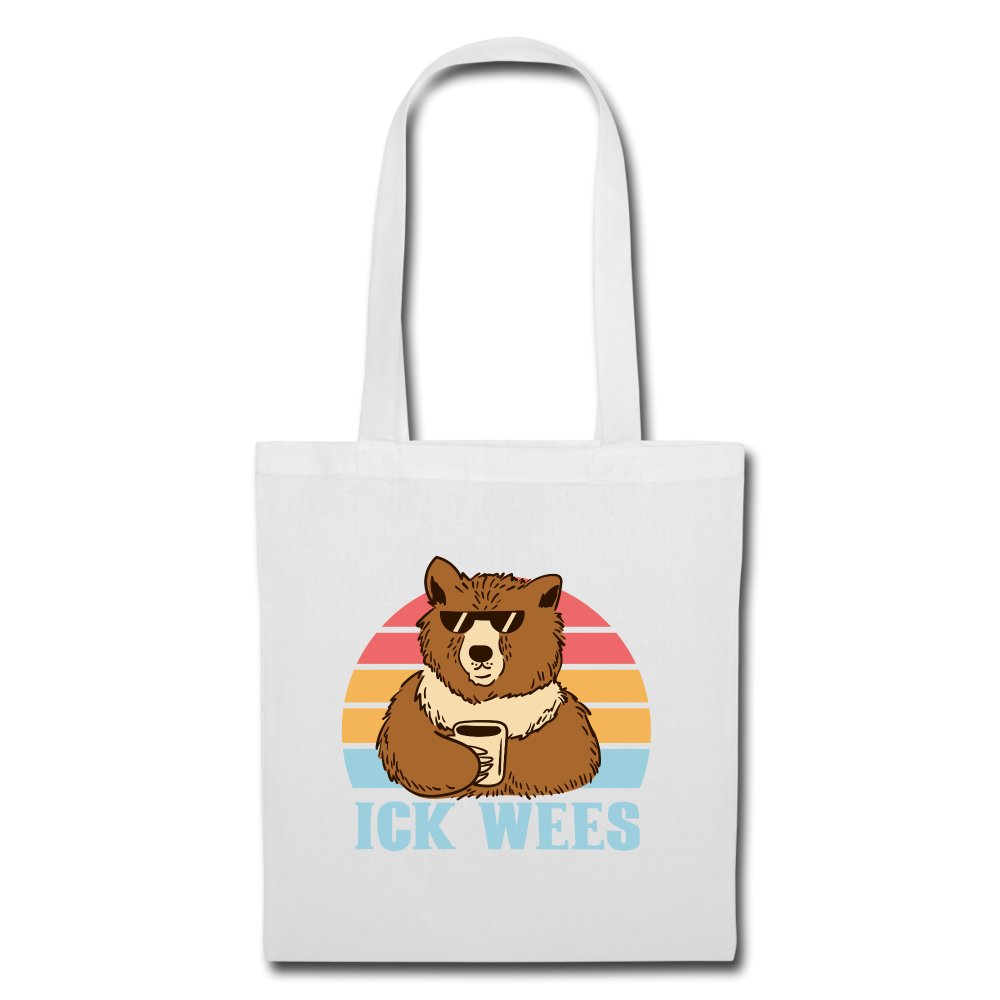 ick wees - Stoffbeutel - white