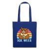 ick wees - Stoffbeutel - royal blue