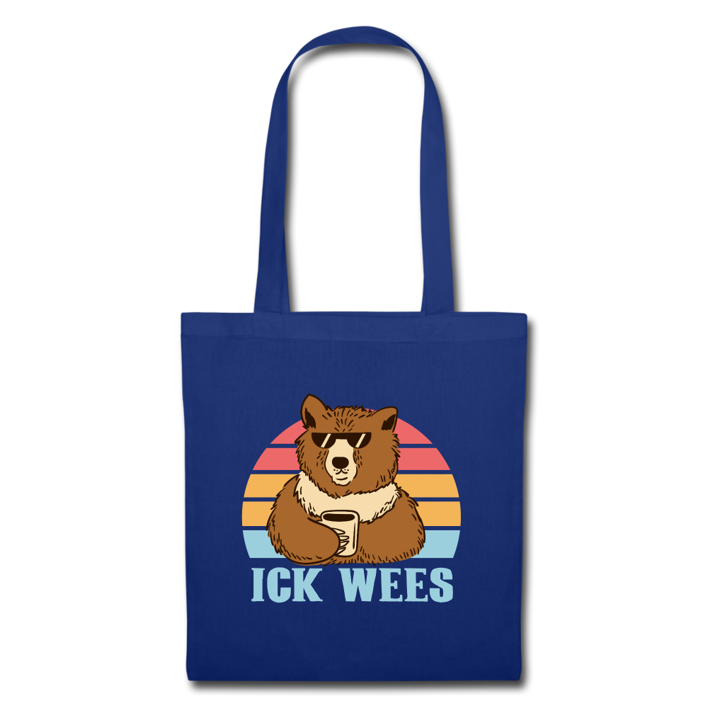 ick wees - Stoffbeutel - royal blue