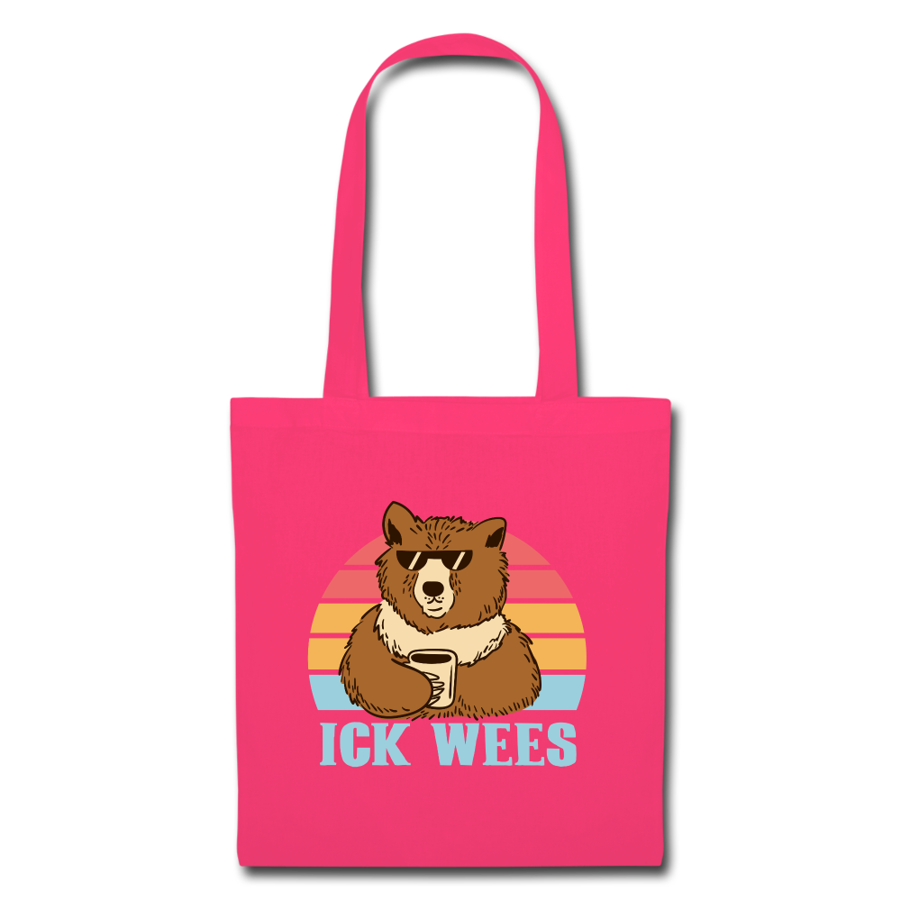 ick wees - Stoffbeutel - azalea