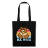 ick wees - Stoffbeutel - black