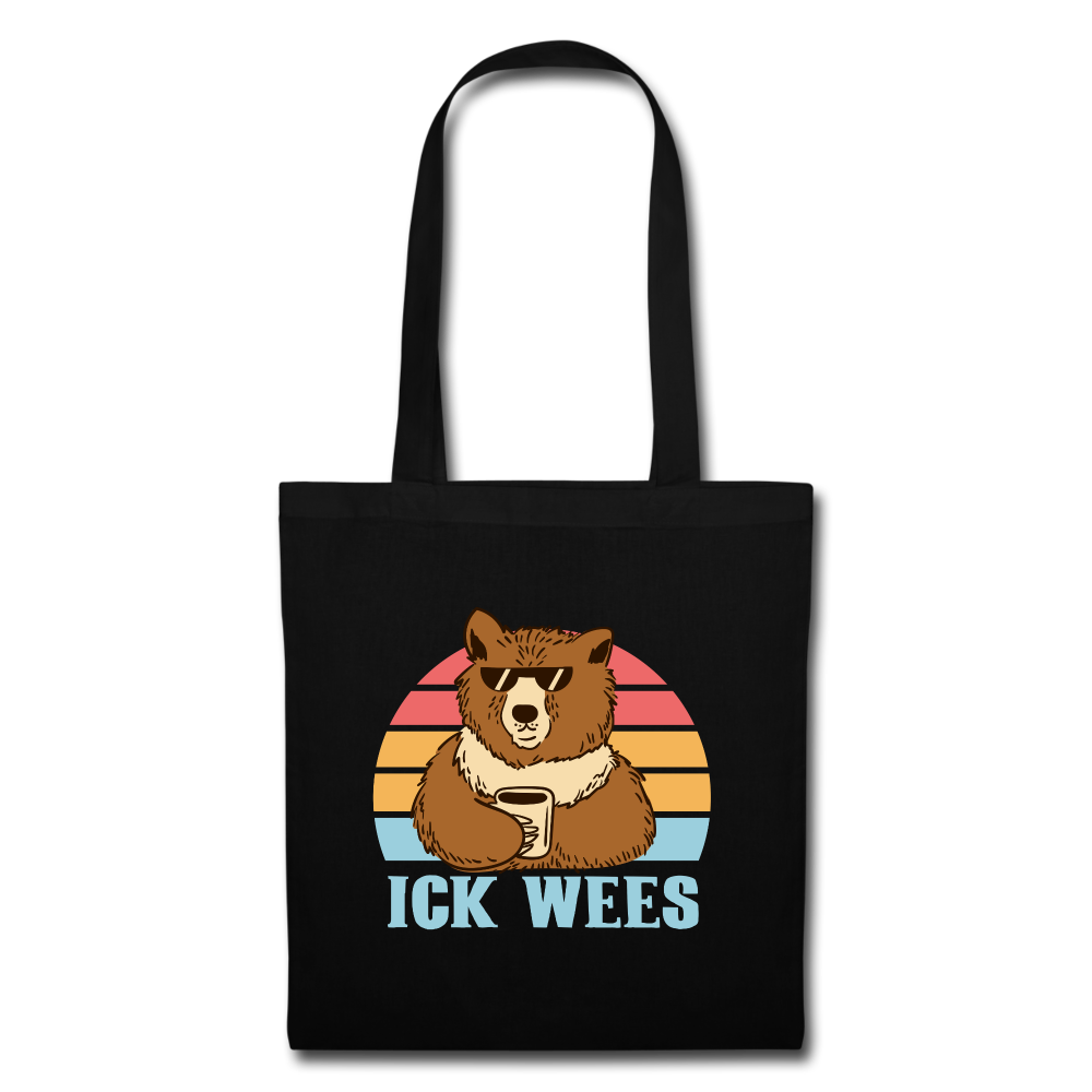 ick wees - Stoffbeutel - black