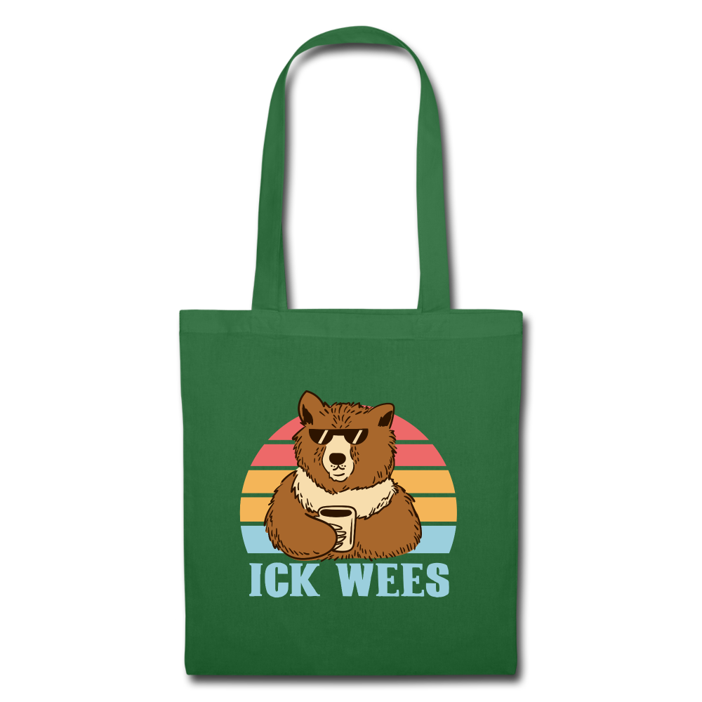 ick wees - Stoffbeutel - evergreen