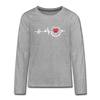 Haupstadt - Teenager Langarmshirt - heather grey