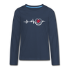 Haupstadt - Teenager Langarmshirt - navy