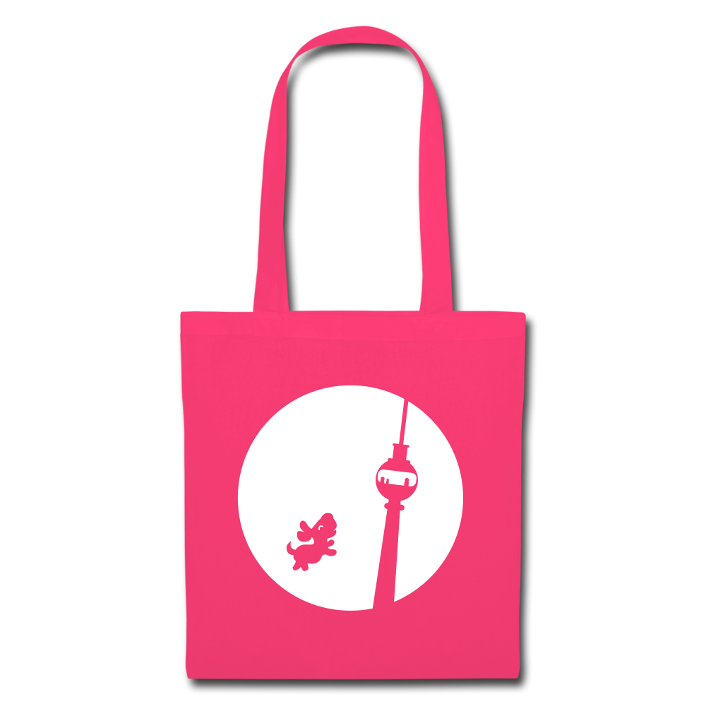 Hund am Fernsehturm - Stoffbeutel - azalea