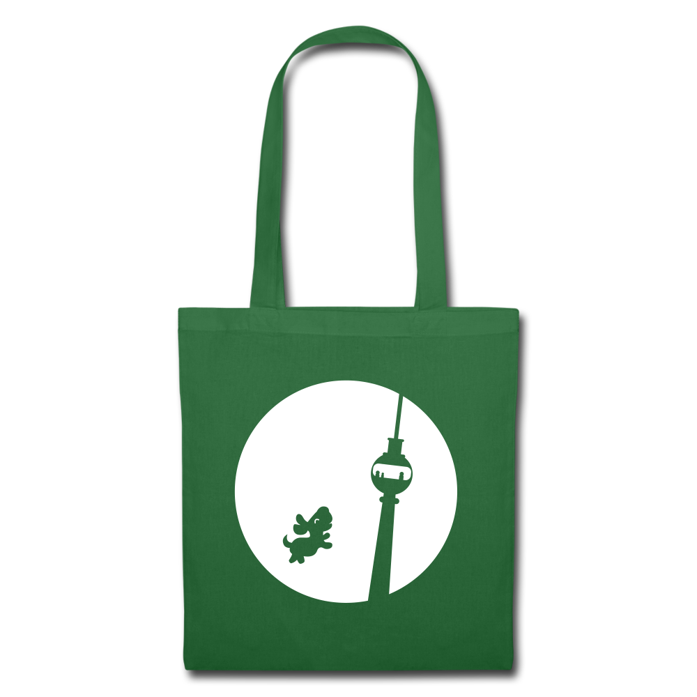 Hund am Fernsehturm - Stoffbeutel - evergreen