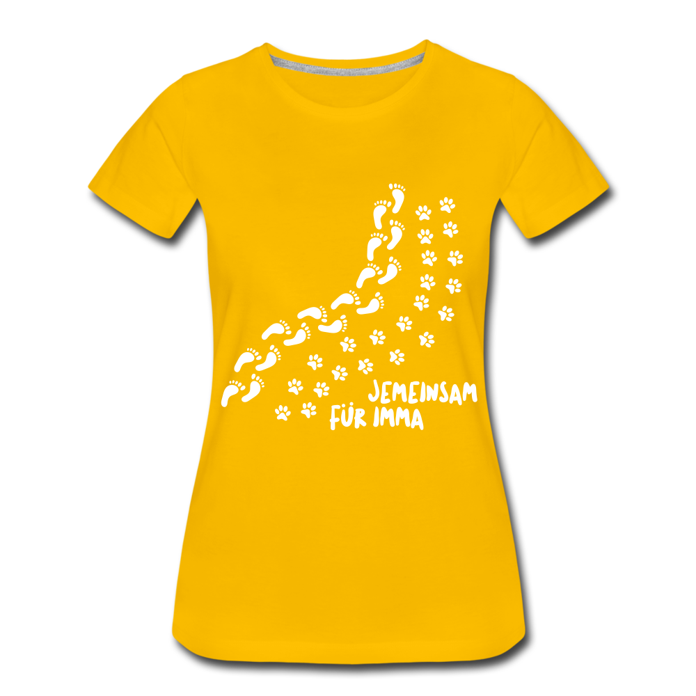 Jemeinsam Für Imma - Frauen Premium T-Shirt - sun yellow