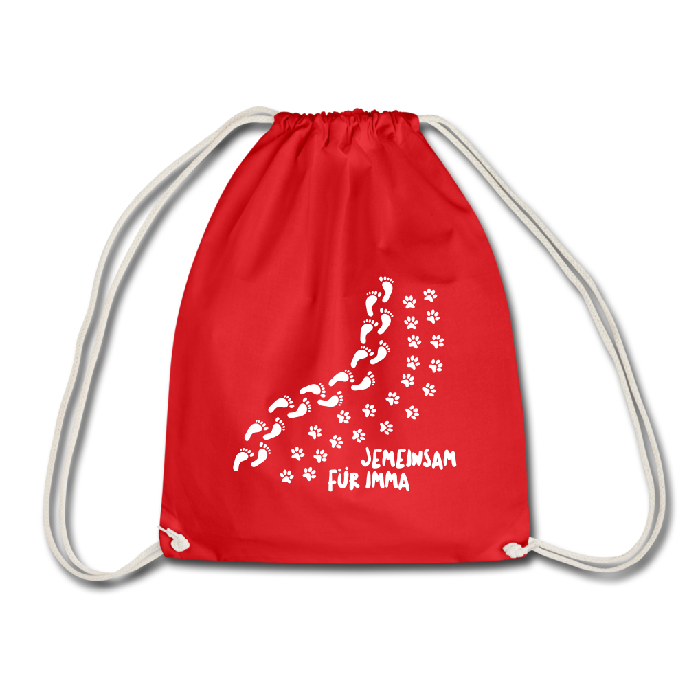 Jemeinsam Für Imma - Turnbeutel - red