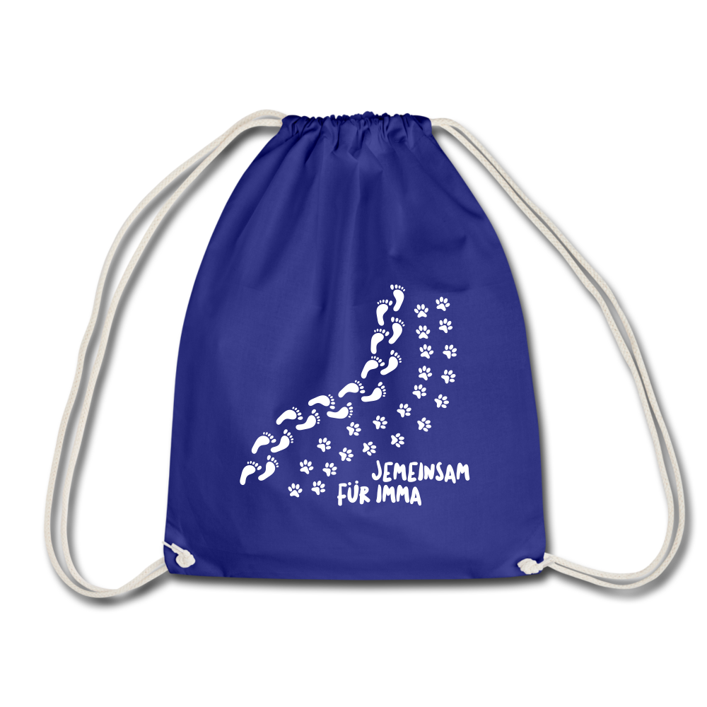 Jemeinsam Für Imma - Turnbeutel - royal blue