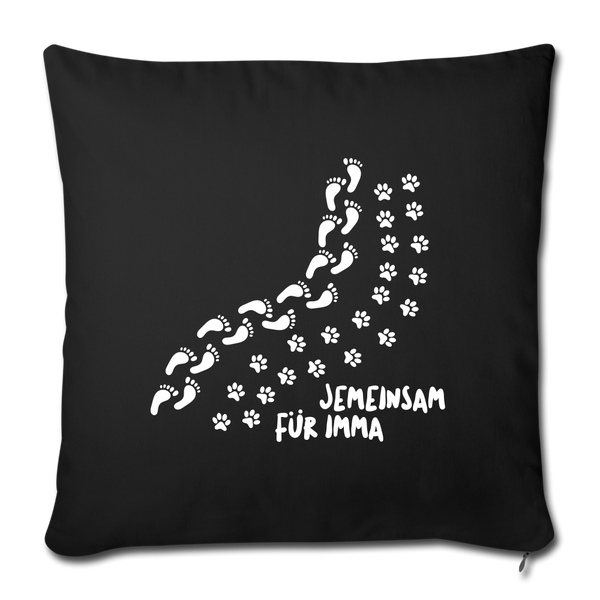 Jemeinsam Für Imma - Sofakissen mit Füllung (45 x 45 cm) - black