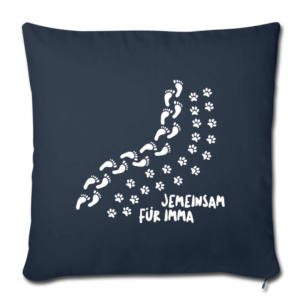 Jemeinsam Für Imma - Sofakissen mit Füllung (45 x 45 cm) - navy