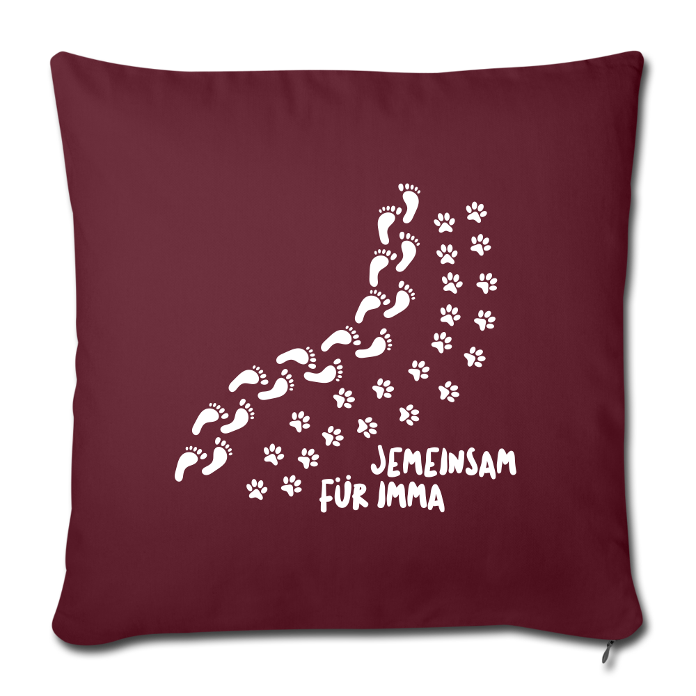 Jemeinsam Für Imma - Sofakissen mit Füllung (45 x 45 cm) - burgundy