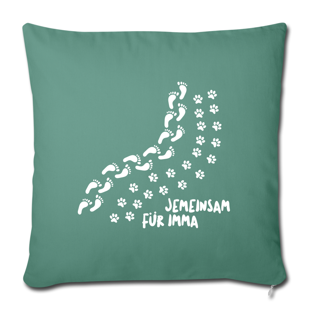 Jemeinsam Für Imma - Sofakissen mit Füllung (45 x 45 cm) - cypress green