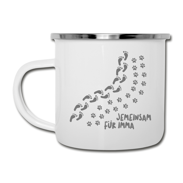 Jemeinsam Für Imma - Emaille Tasse - white