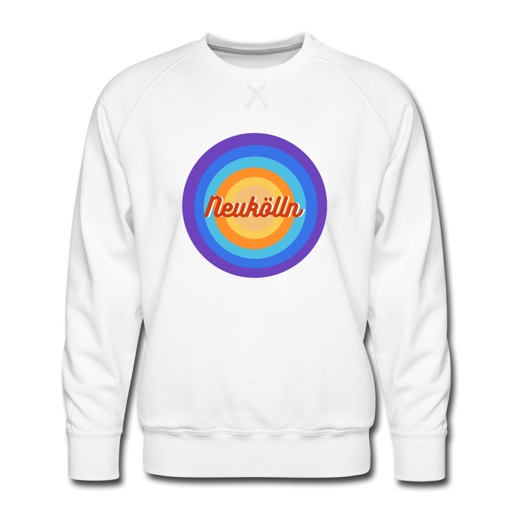 Neukölln Retro - Männer Premium Sweatshirt - white
