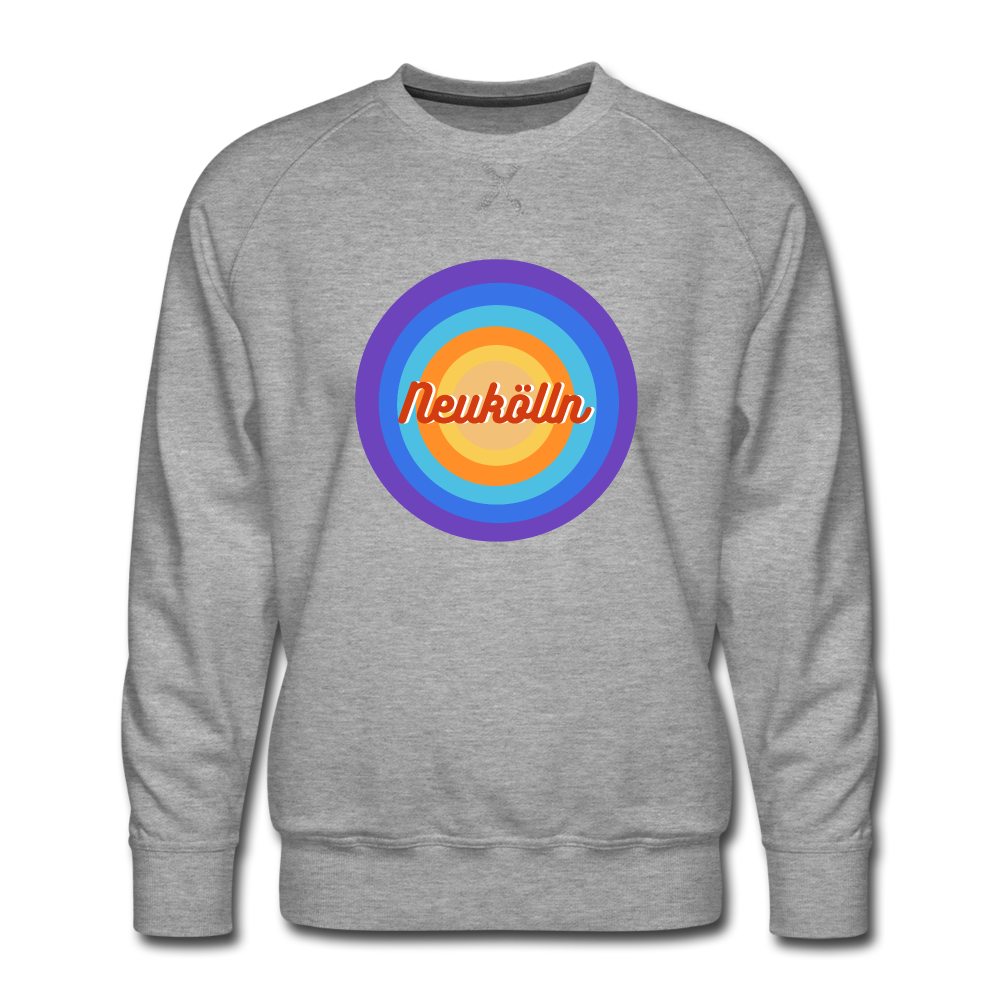 Neukölln Retro - Männer Premium Sweatshirt - heather grey