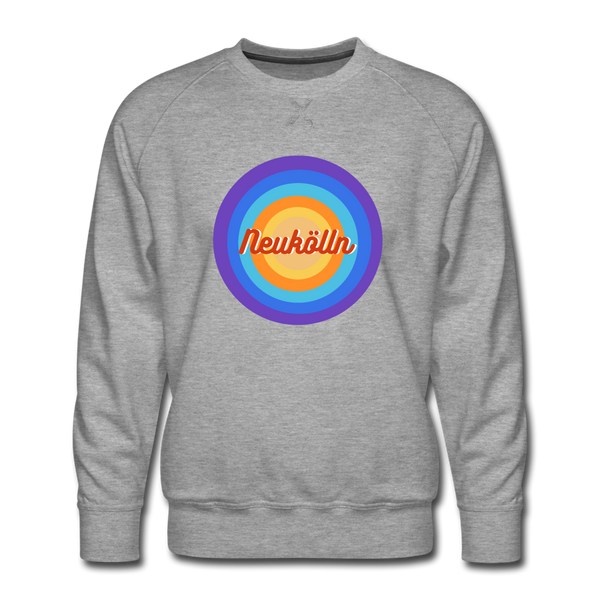 Neukölln Retro - Männer Premium Sweatshirt - heather grey