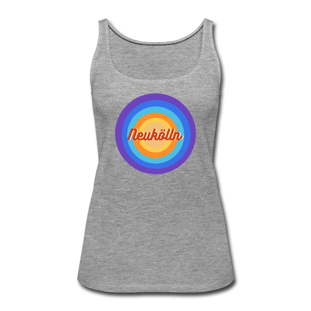 Neukölln Retro - Frauen Premium Tank Top - heather grey