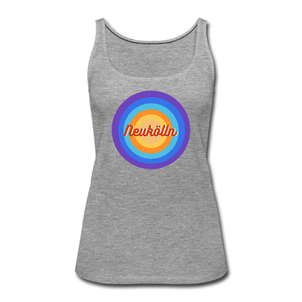 Neukölln Retro - Frauen Premium Tank Top - heather grey
