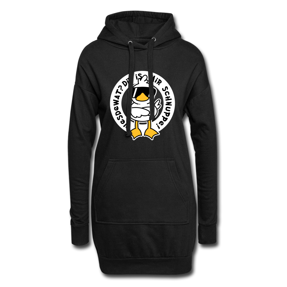 Wesdewat? - Hoodie-Kleid - black
