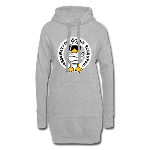 Wesdewat? - Hoodie-Kleid - heather grey