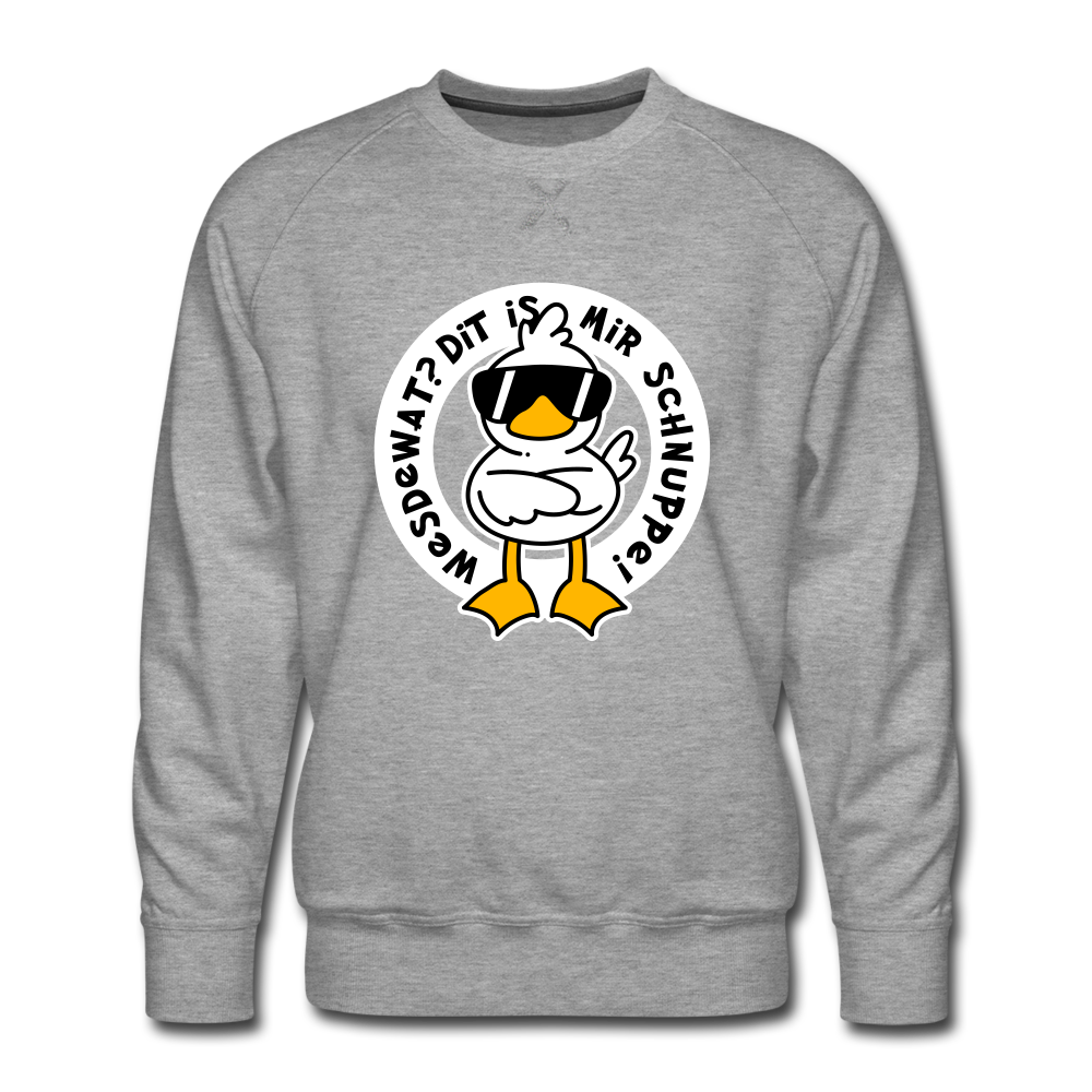 Wesdewat? - Männer Premium Sweatshirt - heather grey