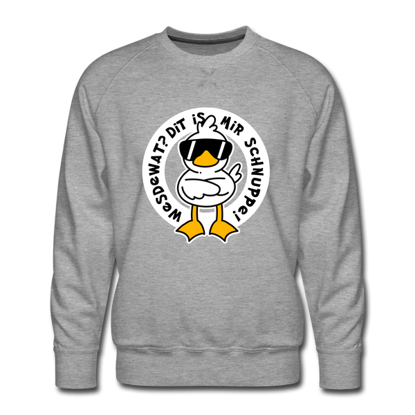 Wesdewat? - Männer Premium Sweatshirt - heather grey