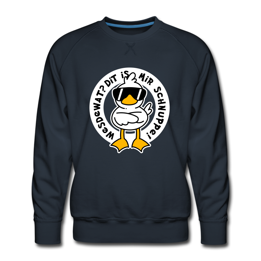 Wesdewat? - Männer Premium Sweatshirt - navy