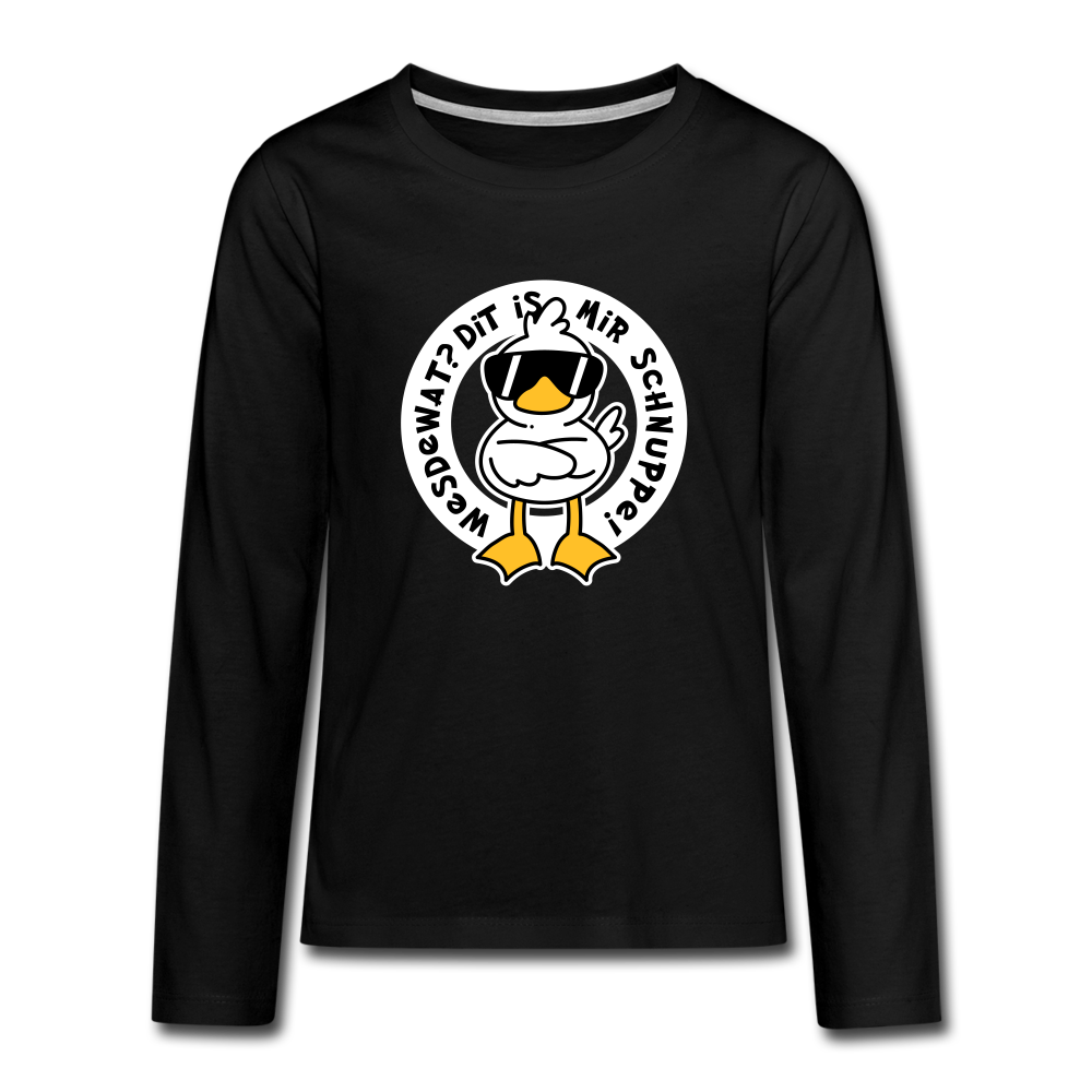 Wesdewat? - Teenager Langarmshirt - black