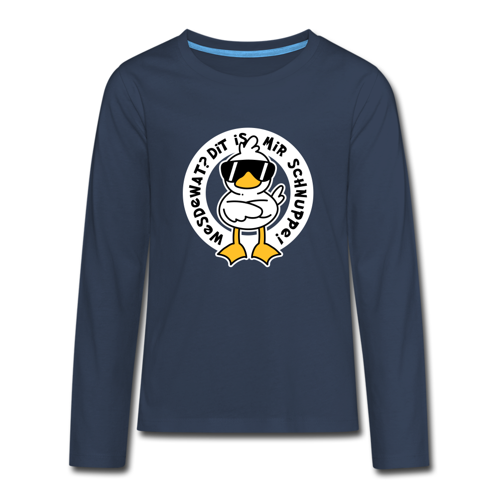 Wesdewat? - Teenager Langarmshirt - navy