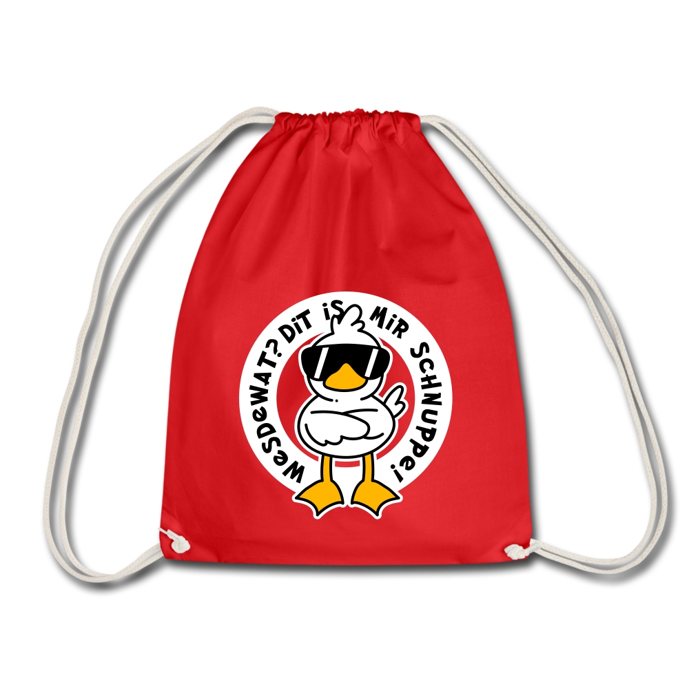 Wesdewat? - Turnbeutel - red