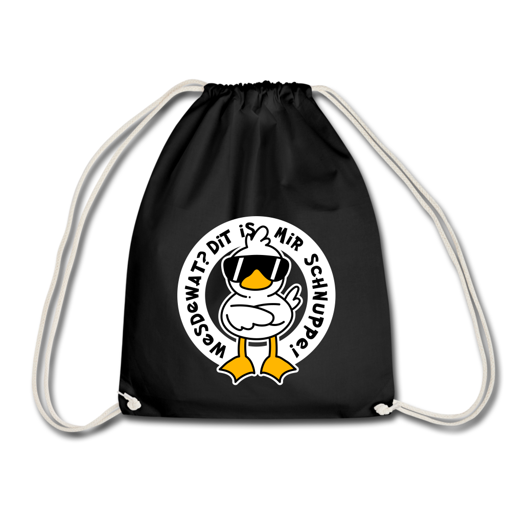 Wesdewat? - Turnbeutel - black
