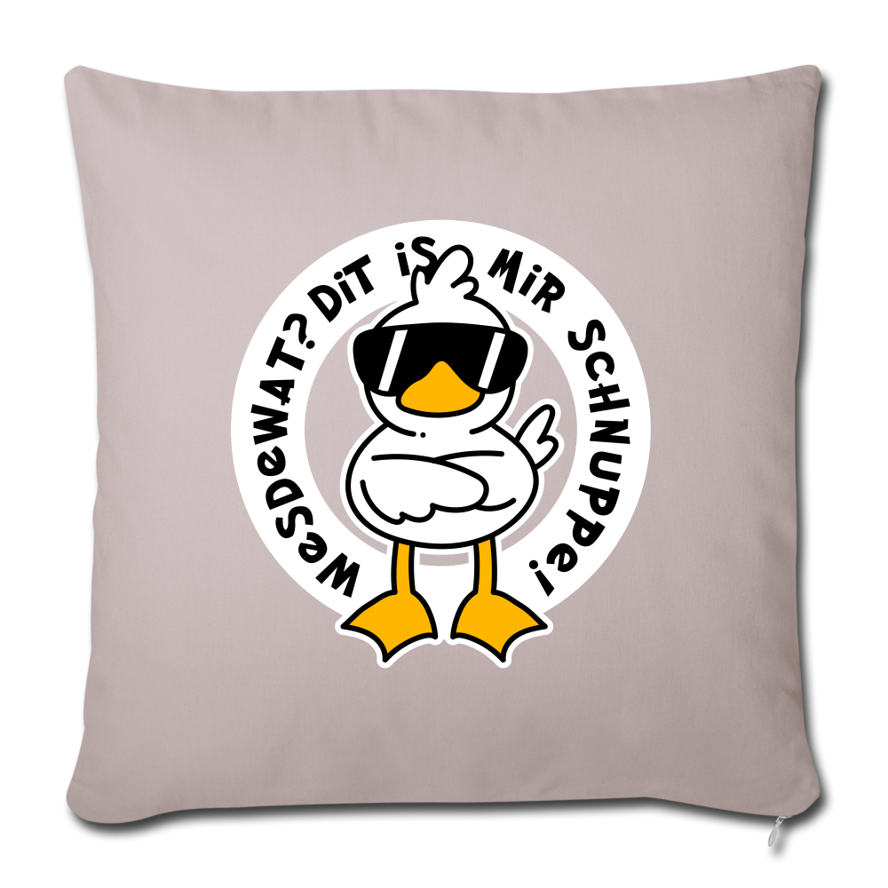 Wesdewat? - Sofakissen mit Füllung (45 x 45 cm) - light taupe