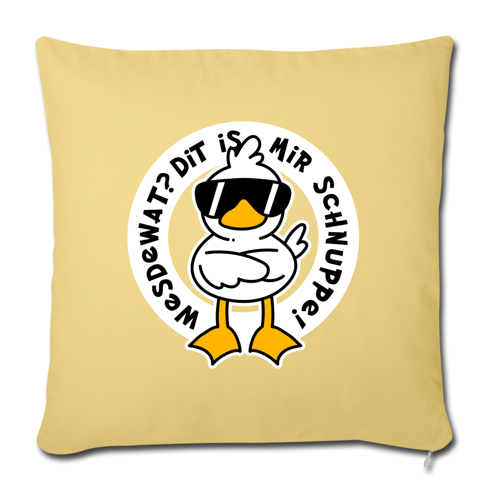 Wesdewat? - Sofakissen mit Füllung (45 x 45 cm) - washed yellow