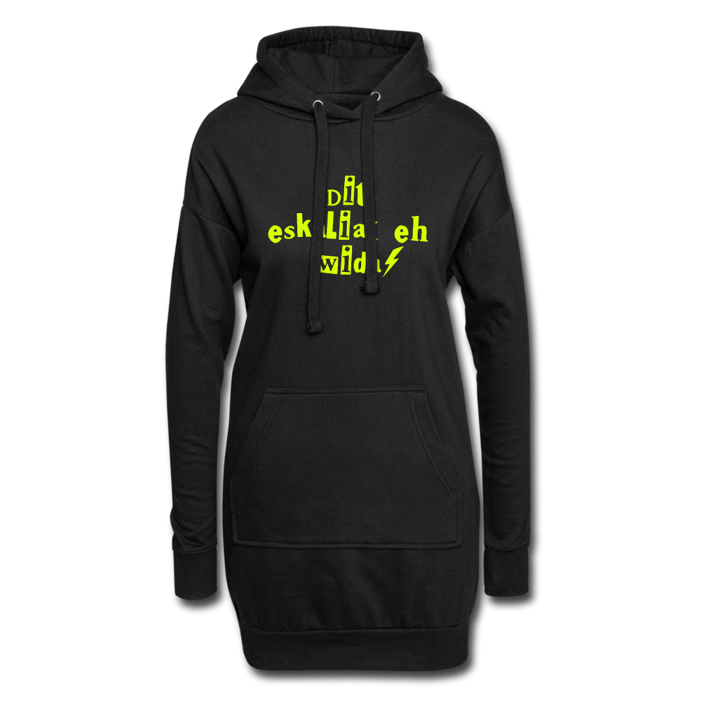 Dit eskaliat eh wilda  - Hoodie-Kleid - black